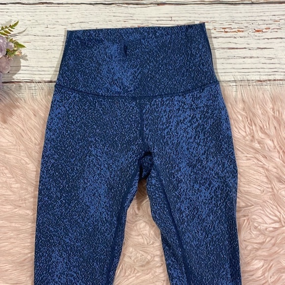 Lululemon Wunder Under Hi-Rise Tight 28" Mineral Deposit Blue Leggings - Picture 4 of 10